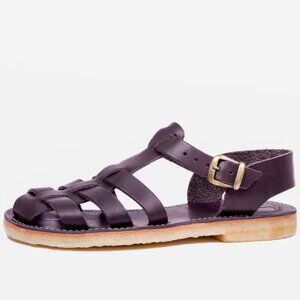 Duckfeet Ringkøbing Leather Sandals - Plum – Size EU 42 (US 10.5)